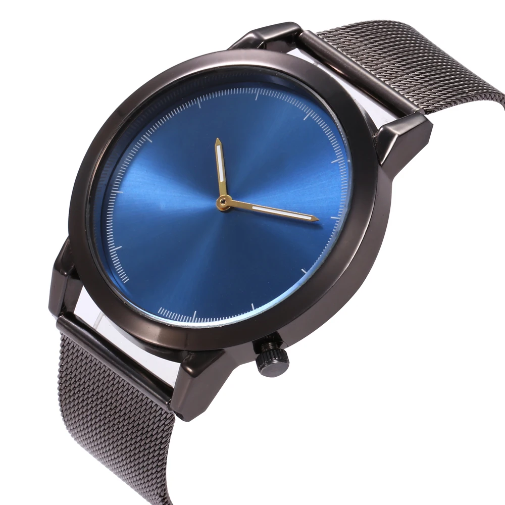 Лидирующий бренд, Роскошные Кварцевые часы для мужчин, повседневные Черные кварцевые часы, нержавеющая сталь, синее стекло, часы для мужчин, Relogio, новые мужские часы, reloj