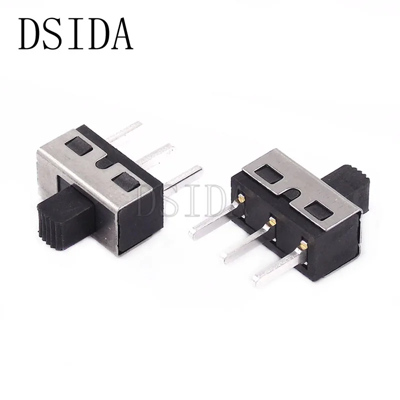 

10Pcs SS12D10 SS12D11 Toggle Switch 3Pins Straight Feet 1P2T Handle High 5mm Spacing Of 4.7mm 3A 250V SS12D10G5