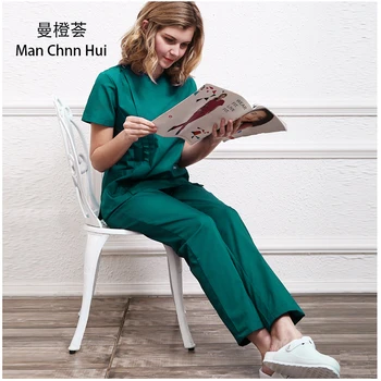 

Professional surgical gown medical high quality scrub set dental clinic overalls beauty salon overalls Laboratory scrubbing kit