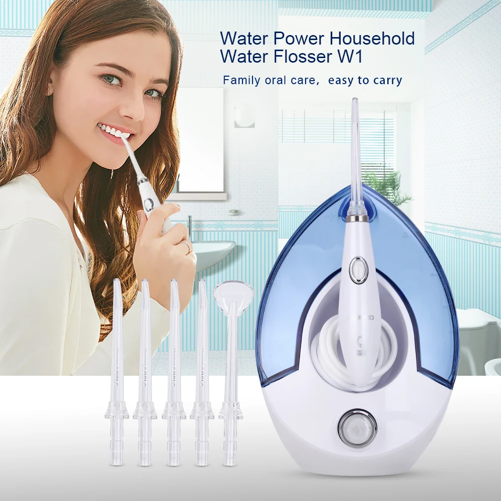 

W1 Electric Oral Irrigator 500ml Dental Irrigator Powered Floss Dental Water Jet 9 Levels Pressure Water Jet Dental Flosser