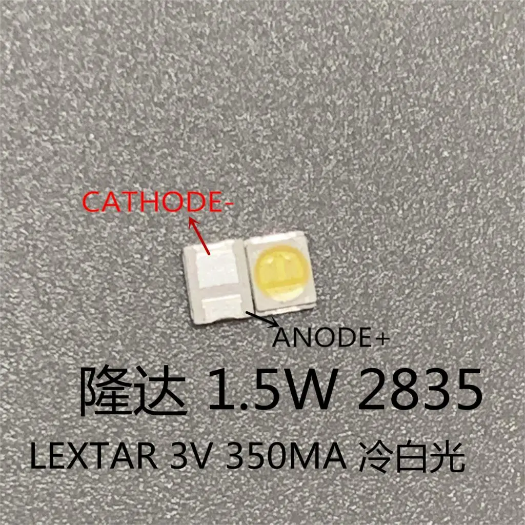 

200PCS Lextar LED Backlight 1210 3528 2835 3V 250ma Cool white For LG Innotek LCD Backlight LED TV Application