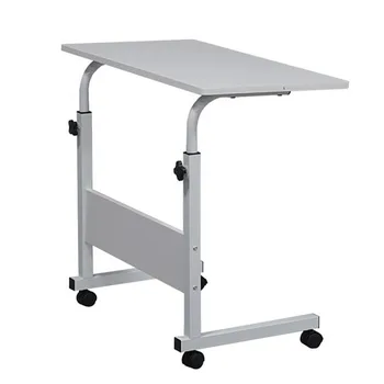 

Removable E1 15MM Chipboard & Steel Side Table with Baffle White L Cumputer desk student desk for reading Hight adjustable