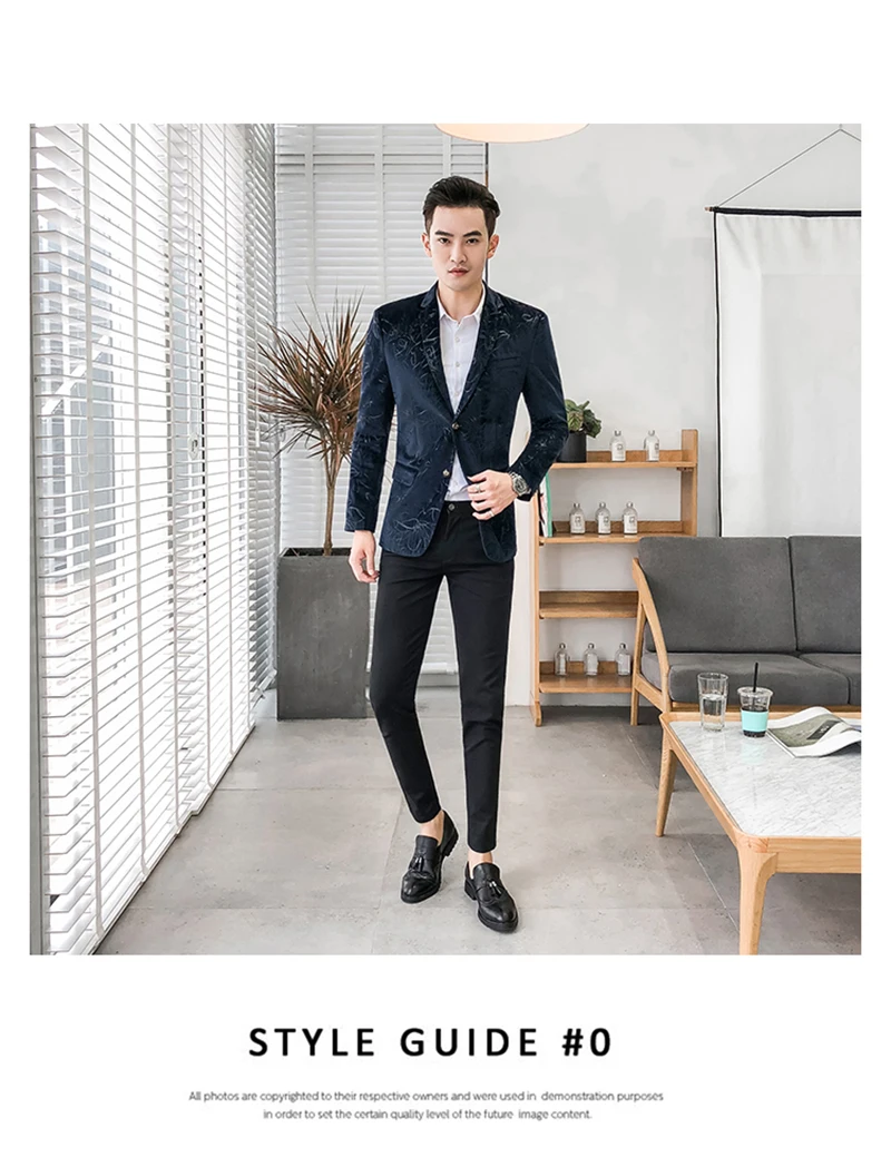 Blazer Masculino Slim Fit Casual Blazers Men Suits Wedding Blazer For Men  (4)
