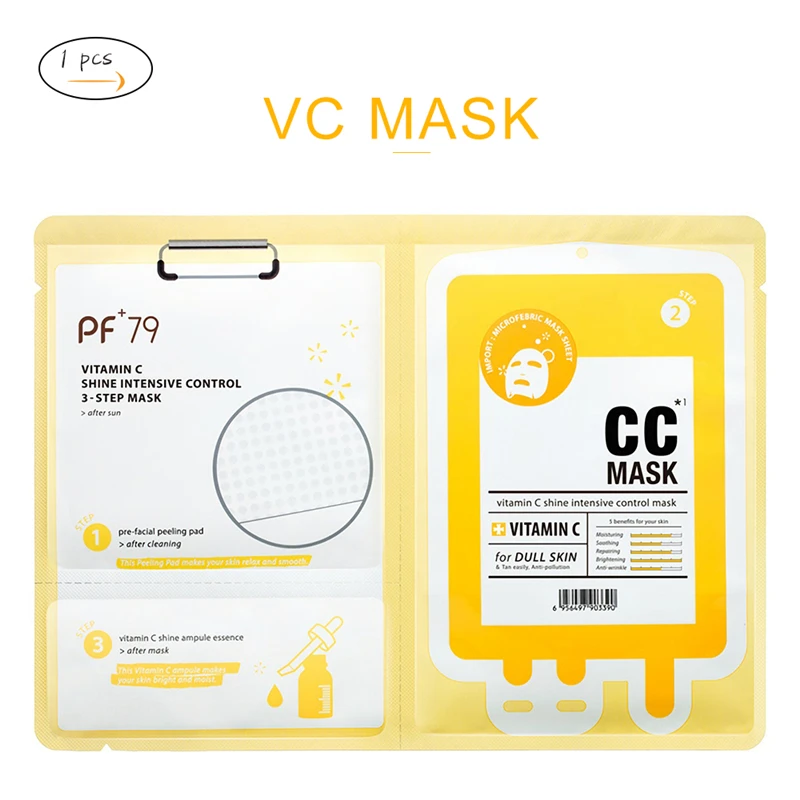 PF79 чистый натуральный фруктовый маска витамин C Vitamin A отбеливающий питательный кожи Антивозрастной уход за лицом маски