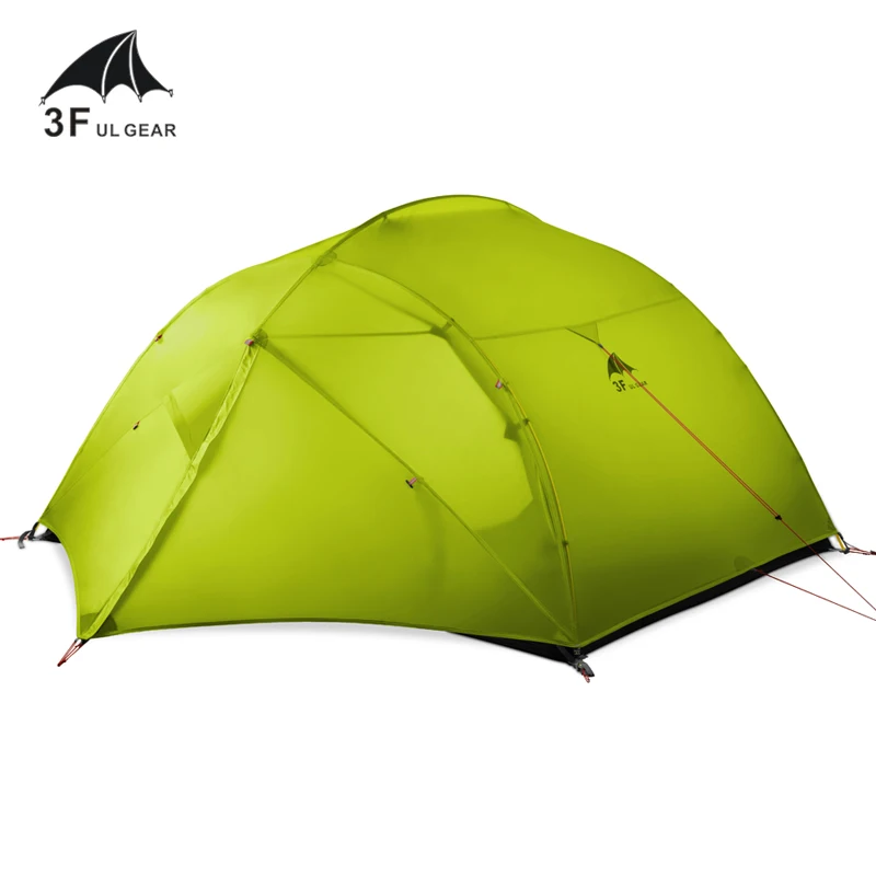 Сверхлегкая палатка 3F UL GEAR 15D с силиконовым покрытием для 3/4 сезонов кемпинга