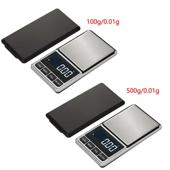 激安 500 グラム/0.01 グラム 100 グラム/0.01 グラム電子スケール精度ポータブルポケット液晶デジタルジュエリースケールの体重バランスキッチングラムスケール