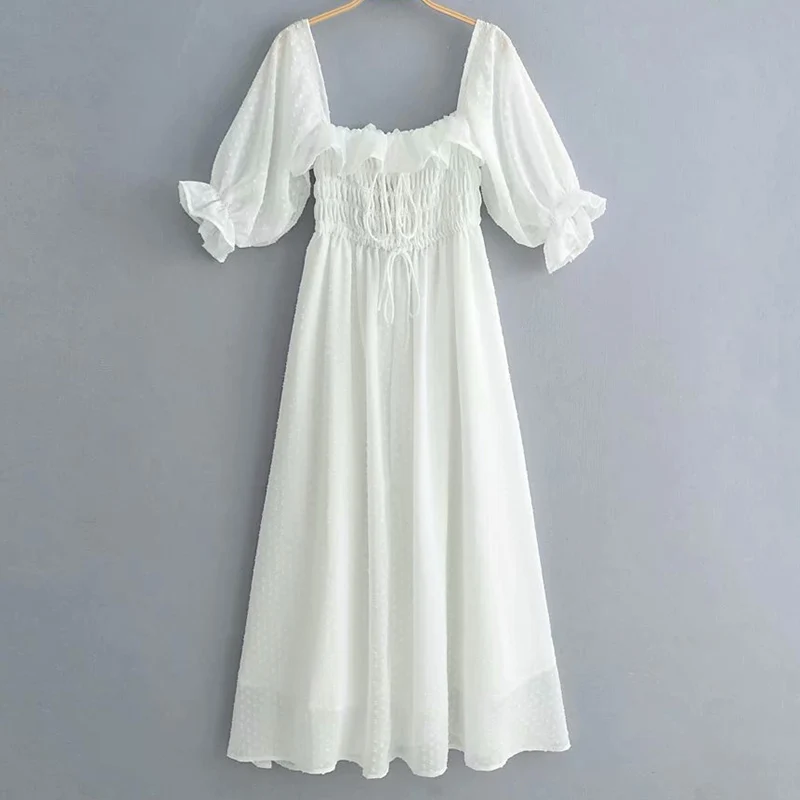 

WXWT Summer Women's Dress Fashion Luxury Chic Women's Stretch Wrapped chest Dress Summer Casual Vacation Elegant Dress