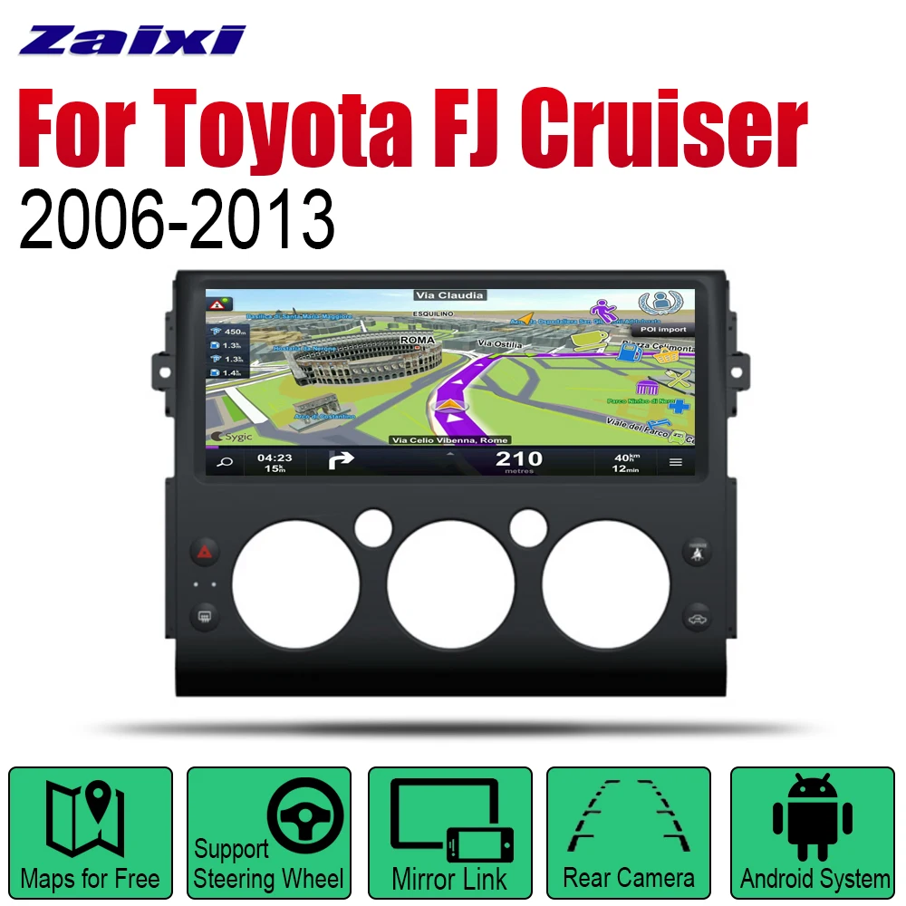 

ZaiXi Android 2 Din Auto Radio For Toyota FJ Cruiser 2006~2013 Car Multimedia Player GPS Navigation System Radio Stereo