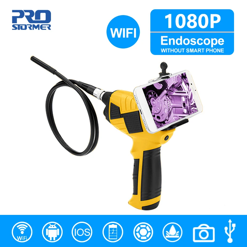 

PROSTORMER 1080P Industrial Auto Repair Endoscope Camera WIFI Handheld Endoscope Android Handheld Inspection Camera Endoscopio
