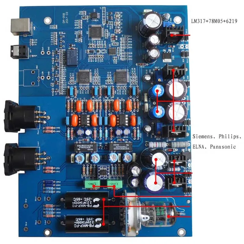 Lusya DAC-05B USB HiFi ЦАП асинхронный XMOS/двойной AK4495/4497 DSD балансная трубка цифровой аудио декодер T0238