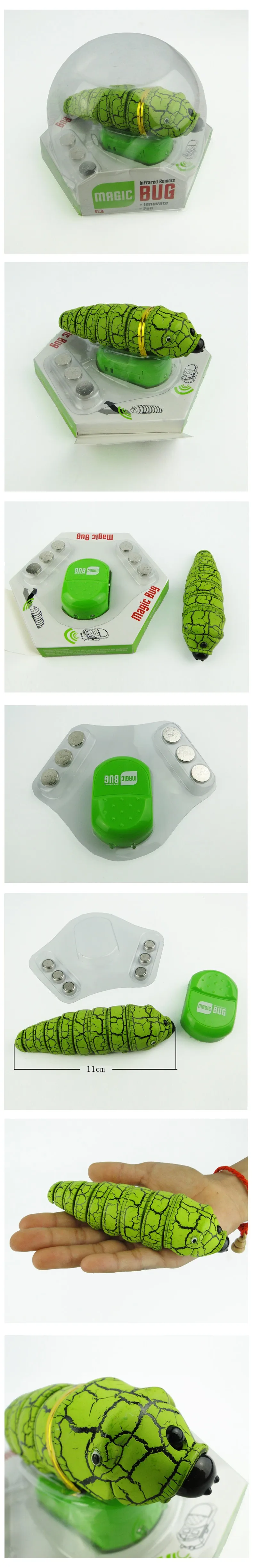 Mágica de Brinquedos de Plástico Dia das Bruxas Controle Remoto Infravermelho Biônico Verme Inseto Bug Mini Enganar Brincadeira Animal Assustar Fanfarronice Miúdo 2 Brinquedos e hobbies