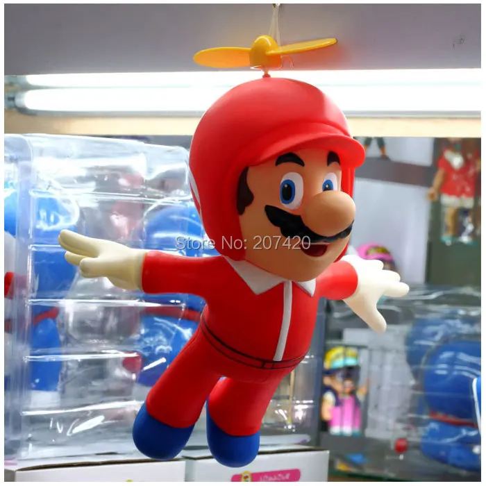 Hot Selling 24cm Fly Helicopter Super Mario PVC Toy Doll Anime Manga Figure,1pcs/pack Hot Selling 24cm Fly Helicopter Super Mario PVC Toy Doll Anime Manga Figure,1pcs/pack
