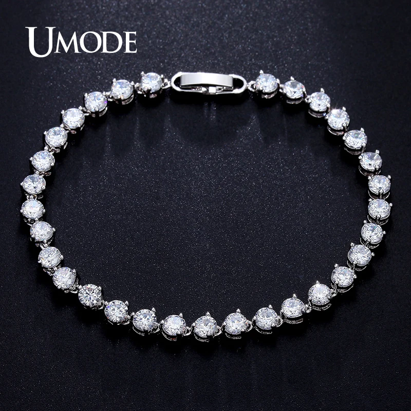 UMODE Classic 0.3ct CZ White Gold Plated Cubic Zirconia ...