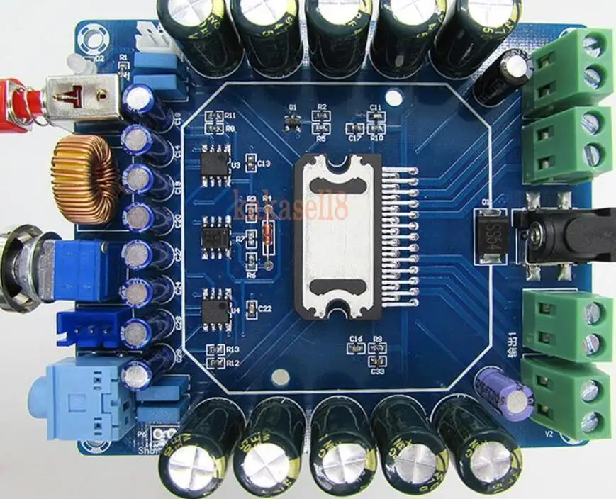 DC 12-16 В TDA7850 4 канала 50 Вт* 4 HIFI стерео аудио усилитель доска+ вентилятор