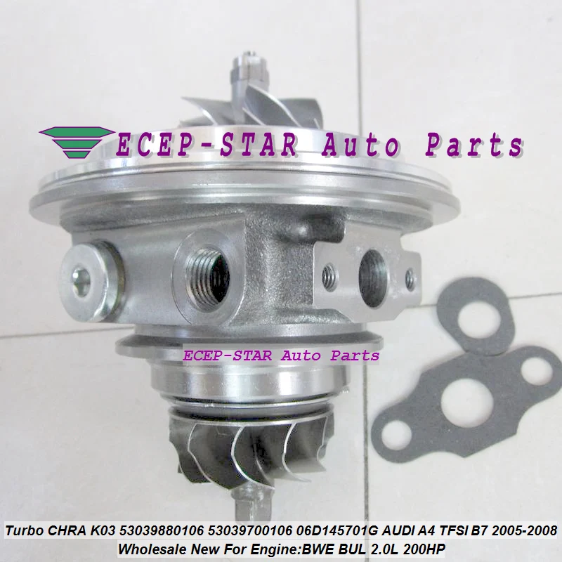 Turbo cartridge CHRA Core K03 106 53039880106 53039700106 06D145701G  For AUDI A4 A6 2.0L TFSI B7 05 BWE BUL S4 S6 4