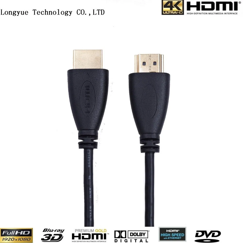 100 шт/лот 4,5 м 15 футов Высокоскоростной HDMI кабель с Ethernet для HDTV, dvd-плееров и спутникового набора верхние коробки и DVRs