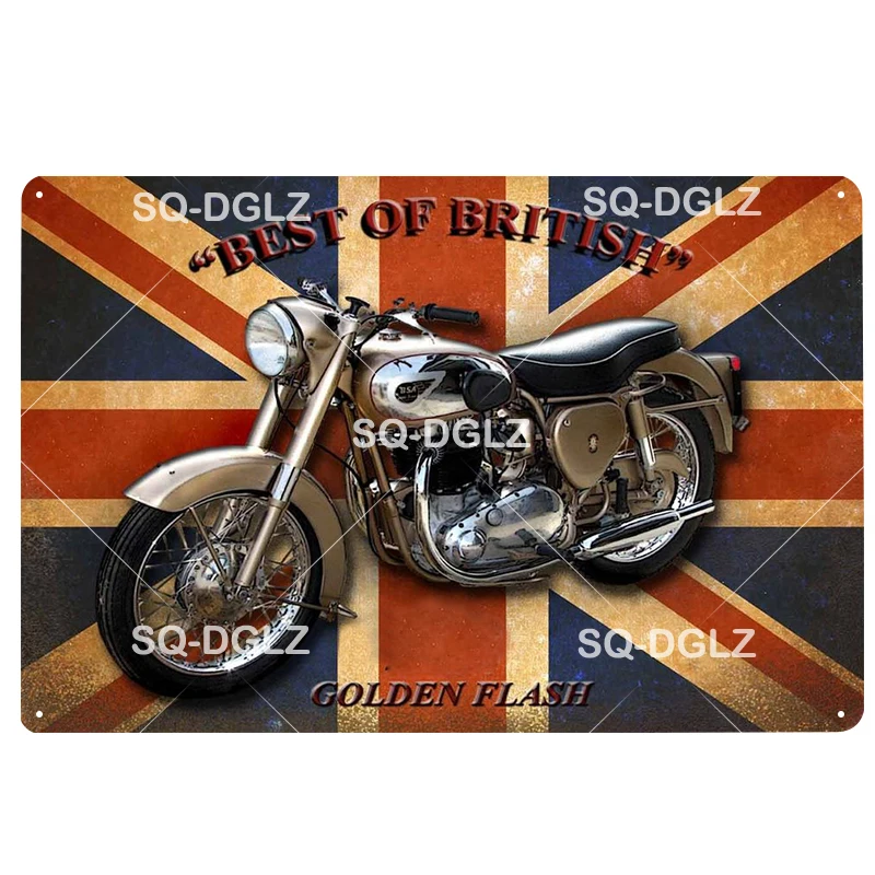 [SQ-DGLZ] новые мотоциклы жестяная вывеска мотель Изделия из металла для верховой езды является интересная картина таблички плакат