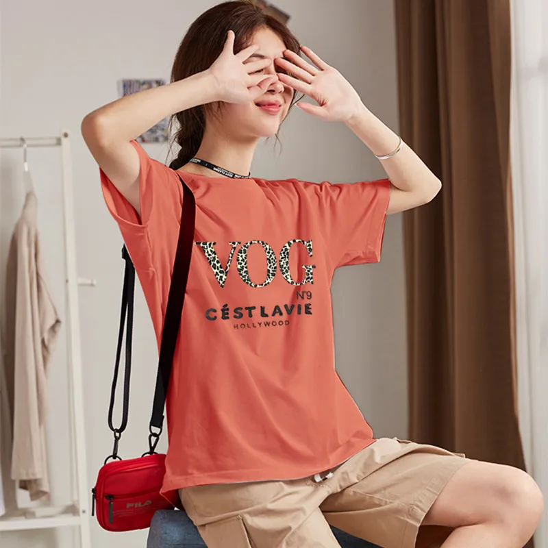 

Chuhanting HA0101B 100% cotton short sleeve loose printing women T shirt casual o-neck summer oversized women tshirt
