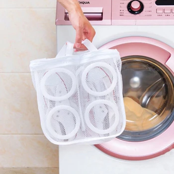 

New Mesh Net Pouch Washing Bag For Shoes Machine Cleaning Laundry Shoe Bag Care Case Shoe Protector Organizer