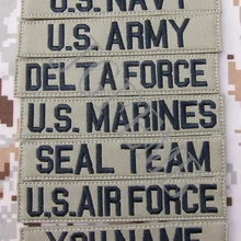 Черные буквы загар пользовательское имя Ленты грудь ленты услуги ленты Боевой Дух Тактическая Военная Вышивка патч