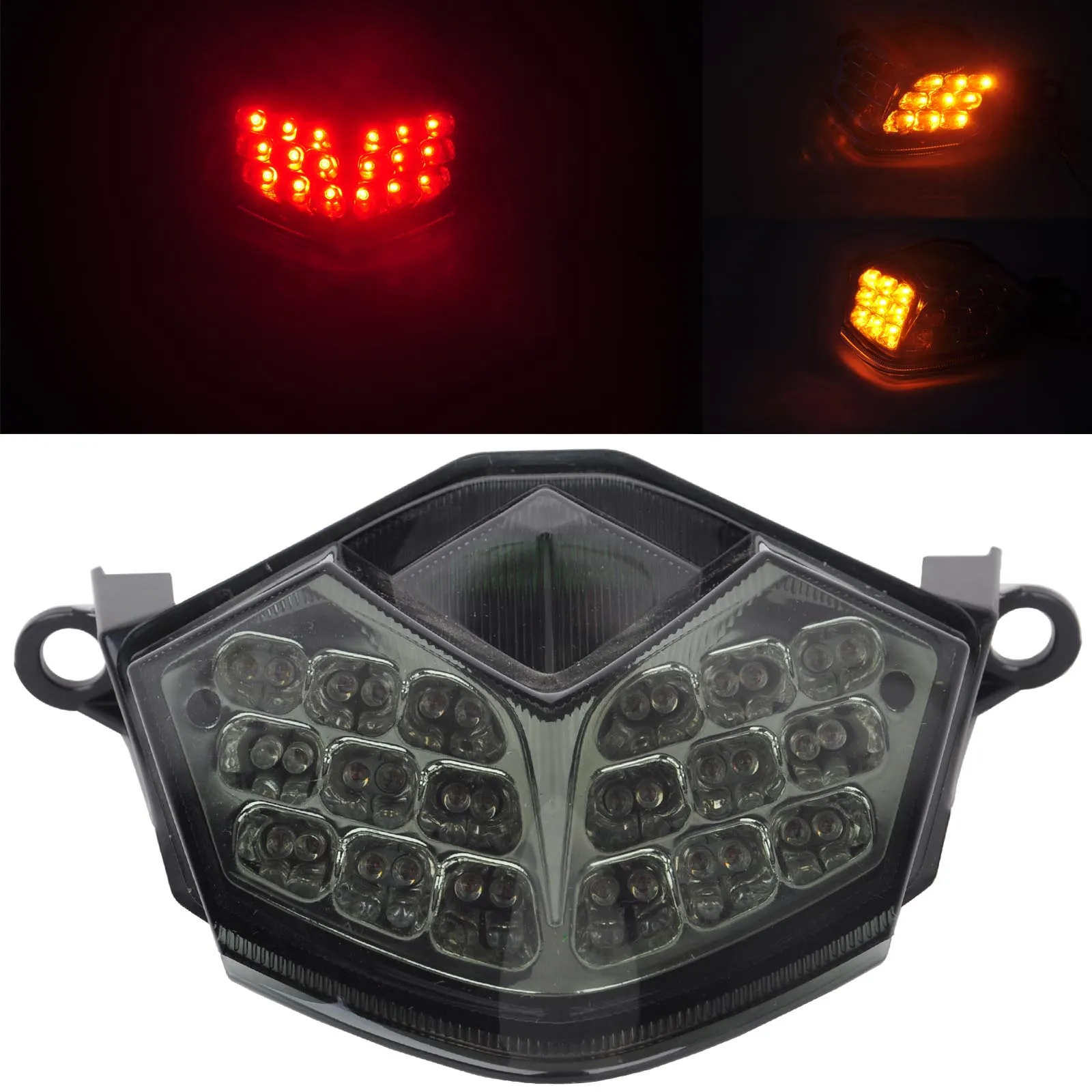 

For Kawasaki 1pc 12V Motorcycle Stop Break Tail Light LED Turn Signal Lamp Support ZX-10R ZX-6R/636 Z750 Z1000 Mayitr