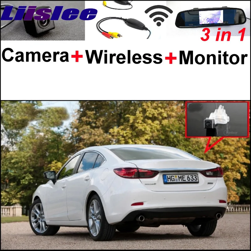 

For Mazda 6 Mazda6 2013~2015 3 in1 Special Rear View Camera + Wireless Receiver + Mirror Monitor Easy DIY Back Parking System