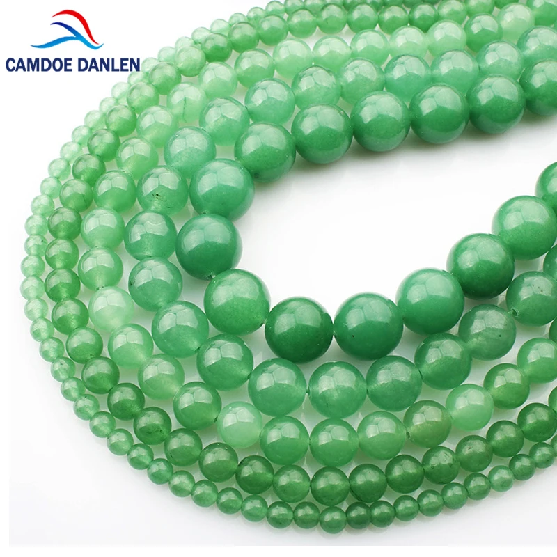 

Natural Stone Green Aventurine 4/6/8/10/12mm Round Beads DIY Accessorie Handmade Bracelet Bangle Necklace For Jewelry Making
