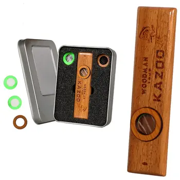 

High Quality Wood Kazoo Instrument Ukulele Guitar Partner Wood Harmonica