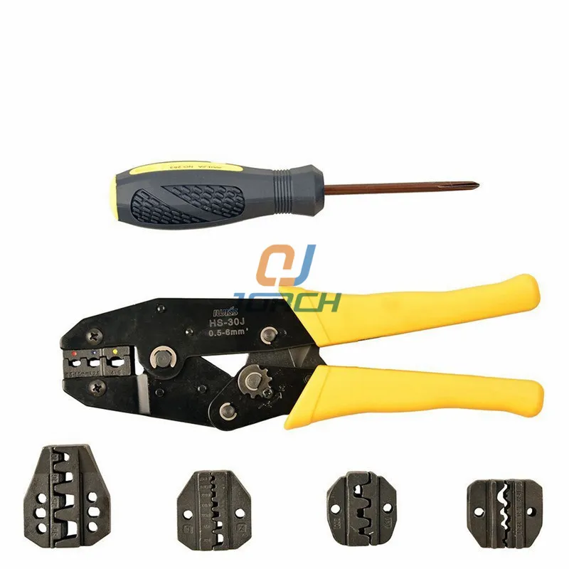 3 в 1 инструменты для ручного обжима наборы обжимных плоскогубцев наборы трещотка+ отвертка+ челюсть HS-30J