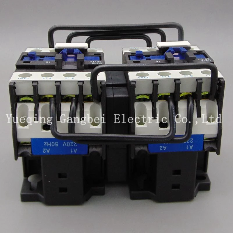 Invertendo Contator Mecânico Intertravamento Contator Corrente Mecânica Contator Tensão 380v 220v 110v 36v 24v Cjx22501n 25a