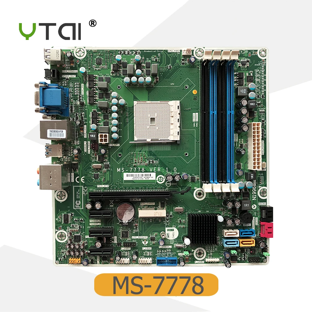 

696333-001 MS-7778 For HP Pavilion 5000 Desktop Motherboard 700846-001 FM2 MS-7778 VER:1.0 Mainboard 100%tested fully work