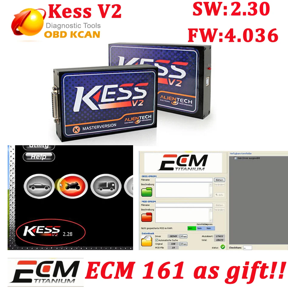 Prix pour DHL gratuit!!! KESS maître ECU Chip Tuning kess v2 V2.28 2.30 Firmware V4.036 KESS V2 sans jetons limitée Kess v2 Maître Version Prix pour DHL gratuit!!! KESS maître ECU Chip Tuning kess v2 V2.28 2.30 Firmware V4.036 KESS V2 sans jetons limitée Kess v2 Maître Version
