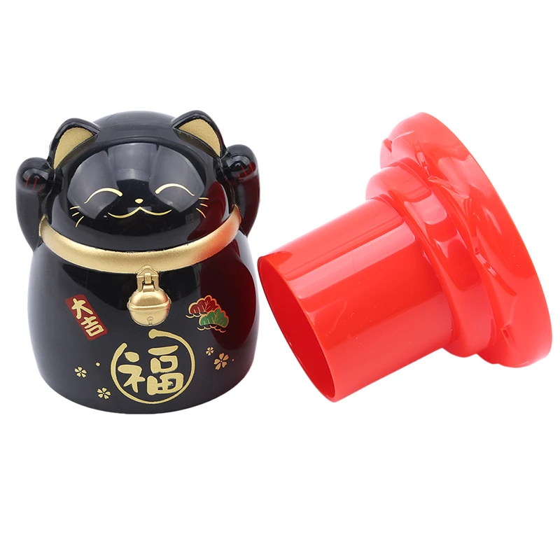 Китай Lucky Cat Диспенсер Для Зубочисток коробка держатель гостиная кухонные