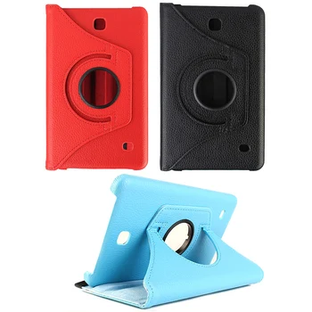 

Besegad 360 Degree Rotation PU Leather Flip Case Cover Skin Shell Stand Function for Samsung Galaxy Tab 4 T230 Tab4 T 230
