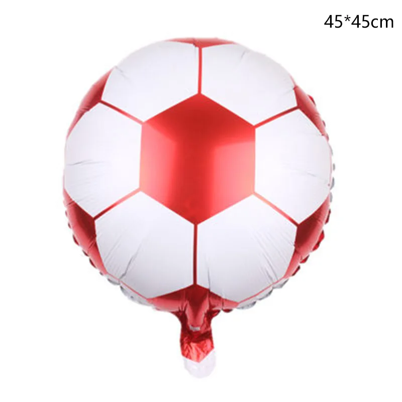 1 шт. 18 дюймов футбол баскетбол волейбол Фольга Воздушный шар с футбольным мячом, металлический полиэфирный шар украшения на вечеринку дня рождения поставки - Цвет: F