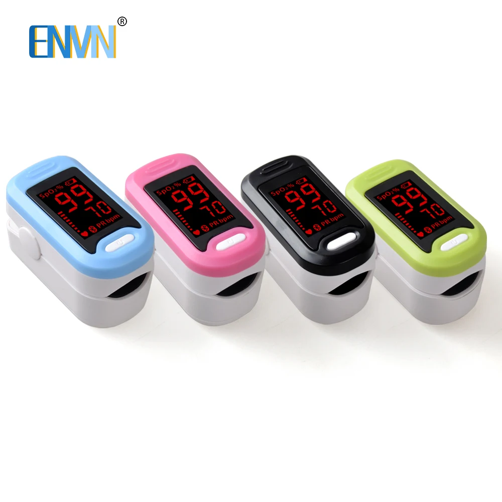 

ENVN LED Fingertip Pulse Oximeter Medical Equipment Blood oxygen Monitor 4 Color Oximetro de dedo oxymeter SPO2 PR Health Care