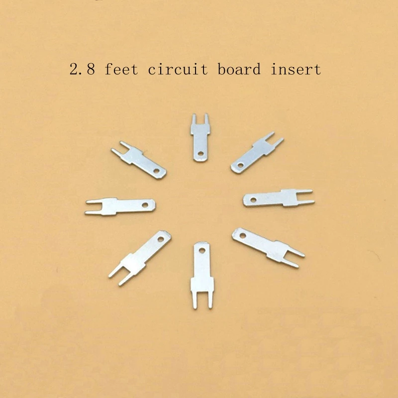 

100pcs/lot 2.8 feet circuit board insert PCB solder insert terminal Thickness 0.5mm free shippng