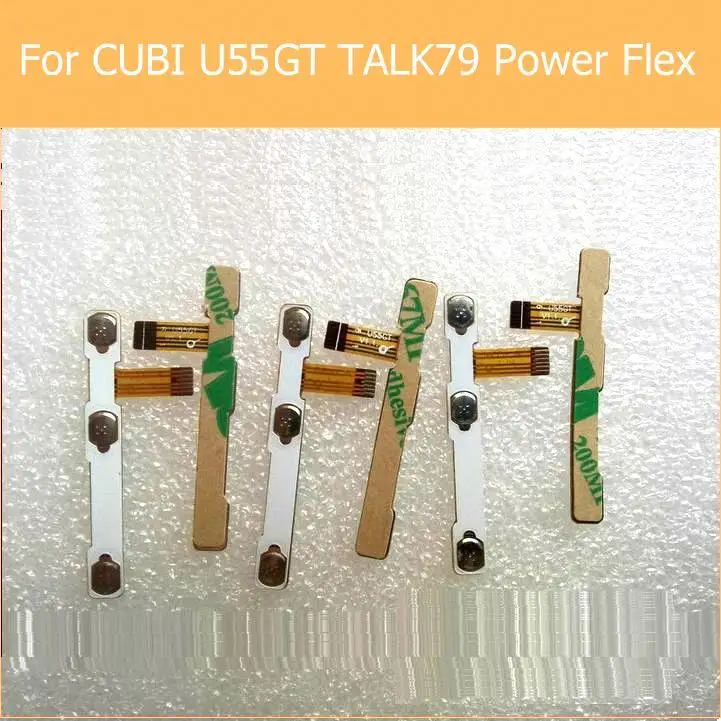 

100% original switch on off Power Volume button Flex cable For CUBE U55GT TALK79 conductive flex with sticker replacement parts