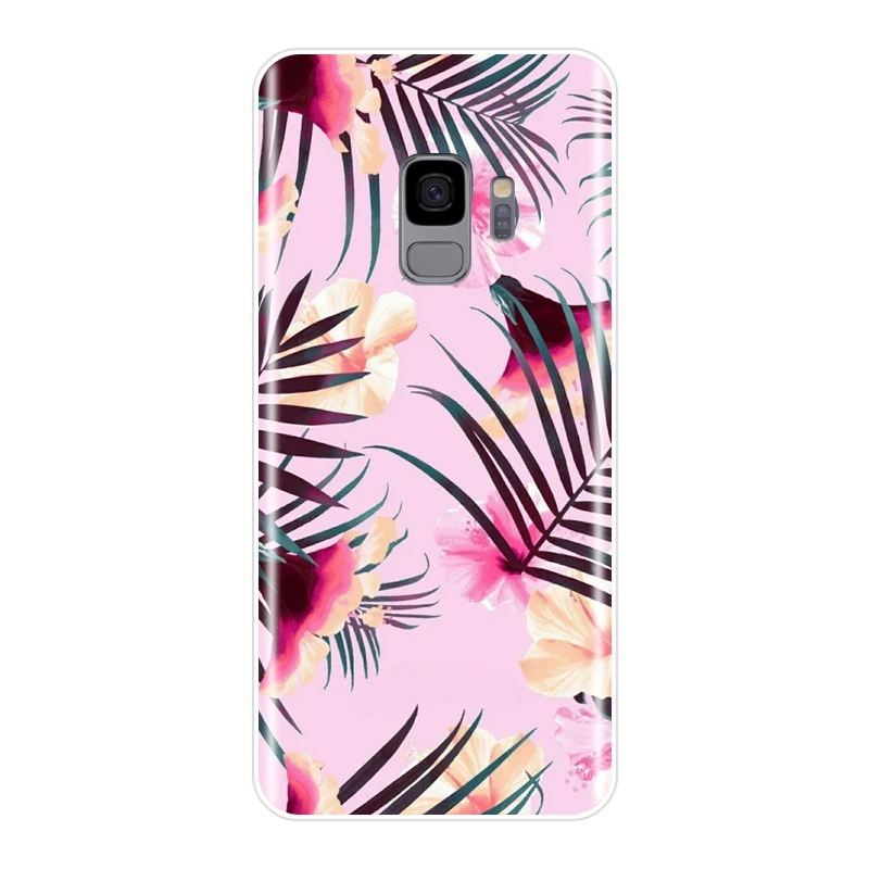 Чехол для телефона samsung Galaxy S5 S6 S7 Edge S8 S9 Plus Цветок кактуса цветочный силиконовый мягкий чехол для samsung Note 4 5 8 9