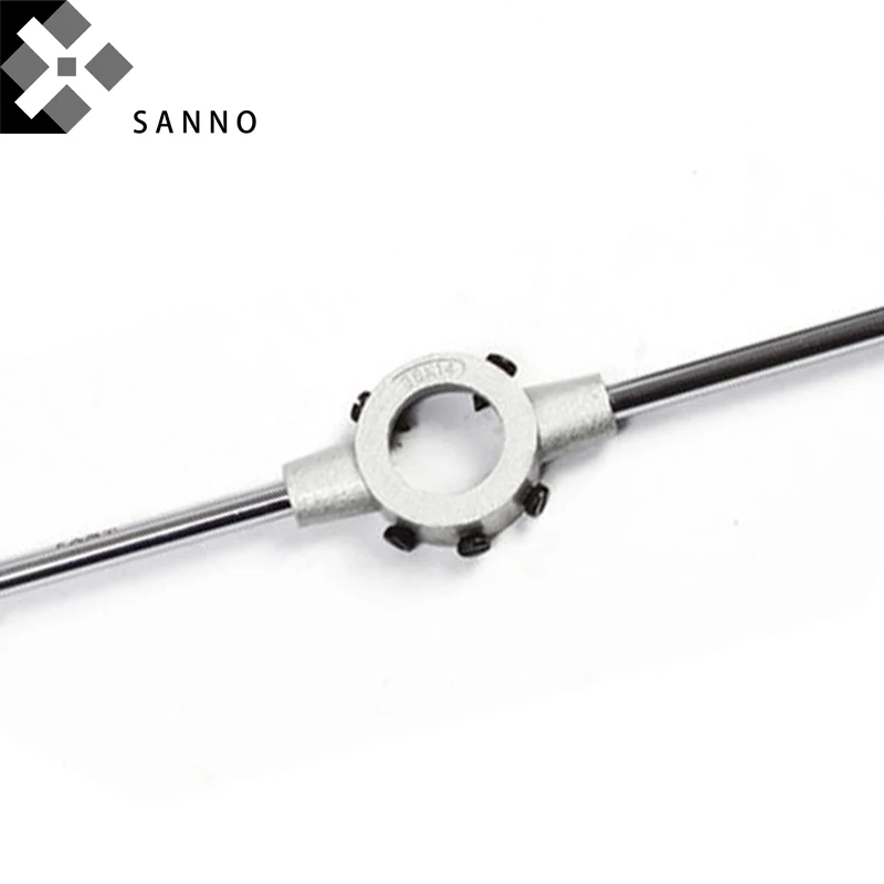 High quality die holder M2.5-M26 wrench handle tools round die  wrench die external thread cutting tapping hand tool kit (5)