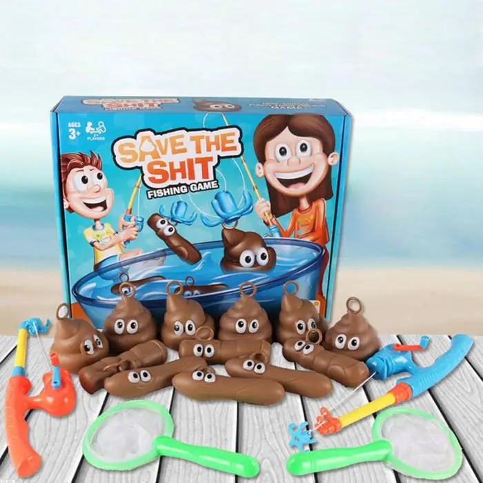 Забавная детская Ванна игра рыбалка игрушка набор ползуны Poo плавающие банные шутки игрушки NSV775