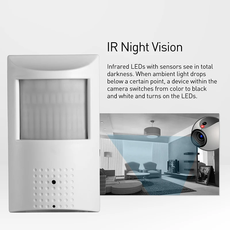 940nm Invisible IR H.265 3MP IP Camera 1296P / 1080P PIR LED Night Vision Indoor Security CCTV System Video Surveillance HD Cam