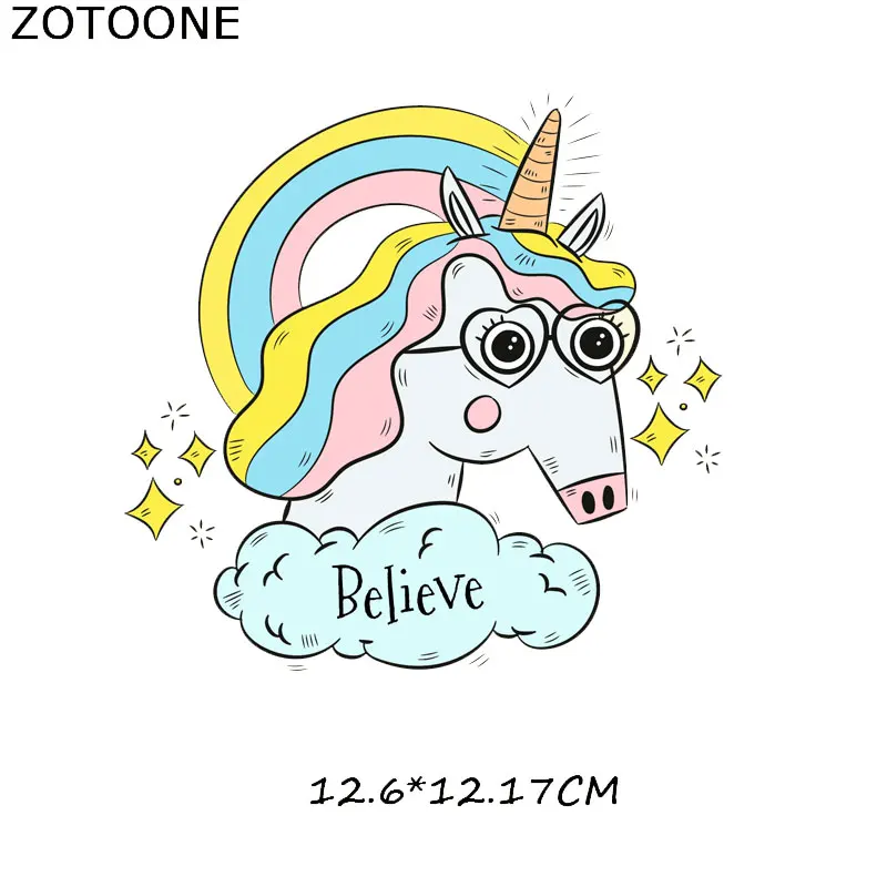 ZOTOONE набор термоклейких нашивок с животными для детской одежды футболка сделай