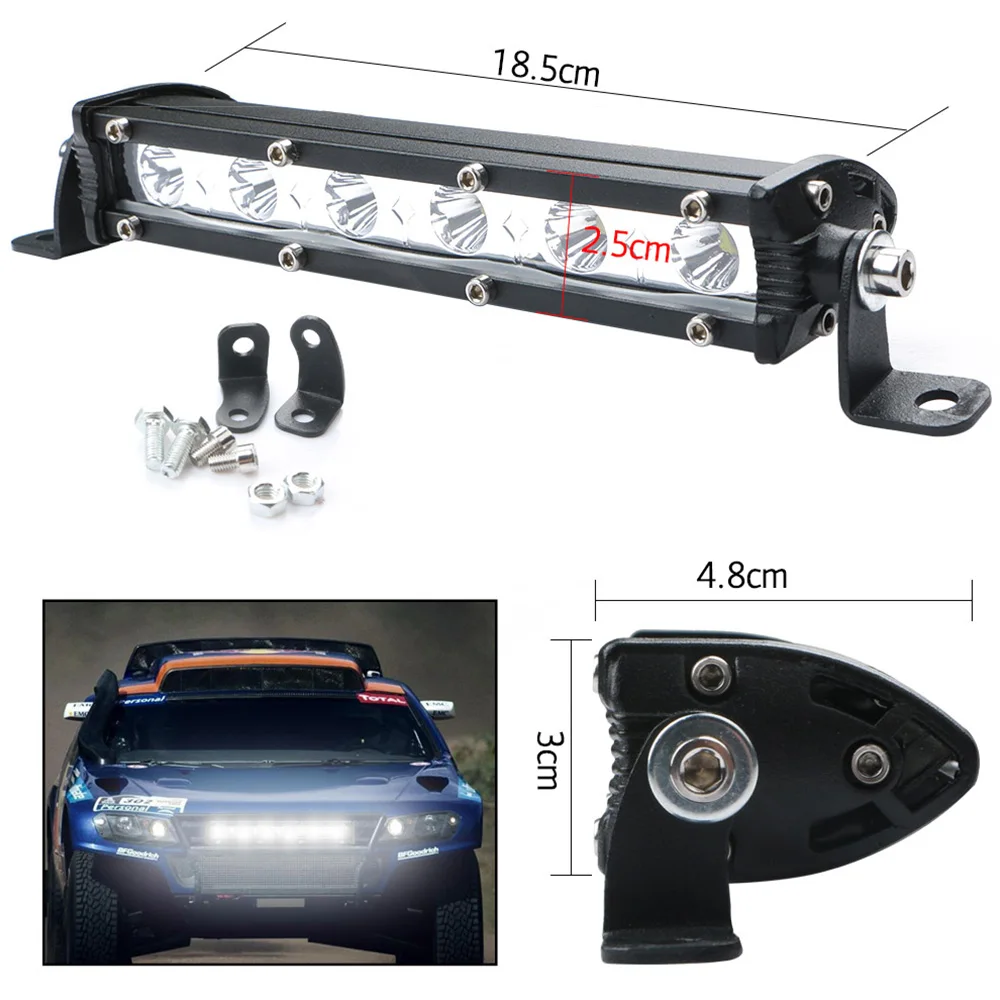 Waterproof 1pc/2pcs White LED Spotlight 36W 18W Spot Light Bar Car Work