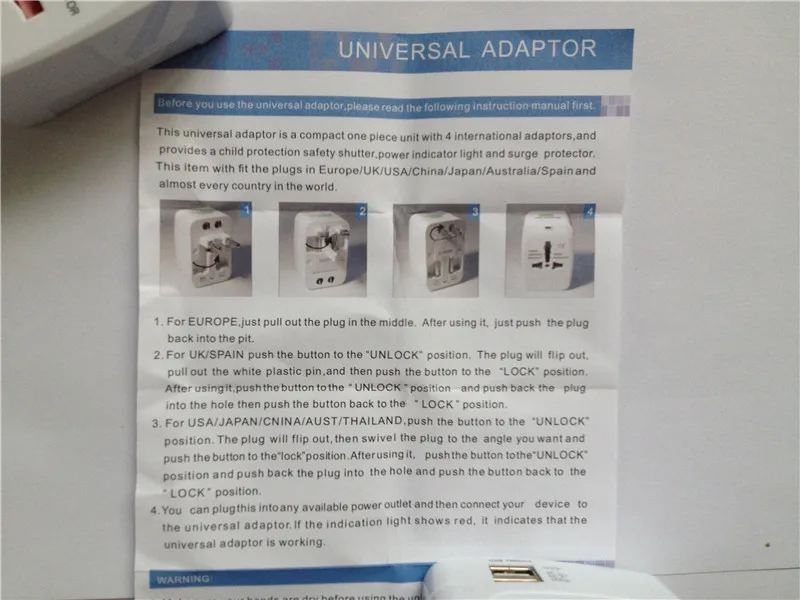AU US UK EU converter Plug