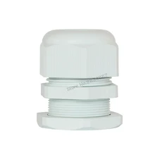 Белый IP68 Водонепроницаемый кабельный сальник для герметизации провода нейлона Пластик Кабельный разъем PG7 PG9 PG11 PG13.5 PG16 PG21 PG25