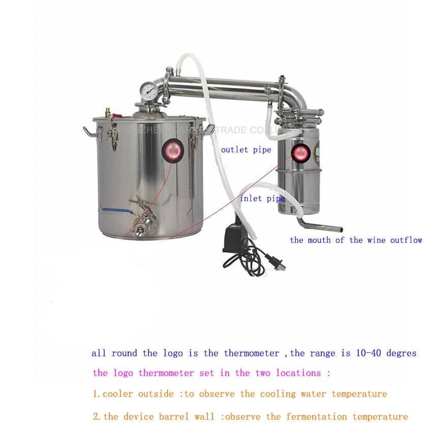 70L дистиллятор бар бытовой техники вино перегонный куб дистиллированной воды baijiu большая емкость водка производитель варево алкоголь