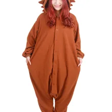 Kigurumi пижамы для взрослых животных Пижама Костюм для косплея «Пижама» Pedo медведь Onesie коричневый пижамы Комбинезоны Rompers