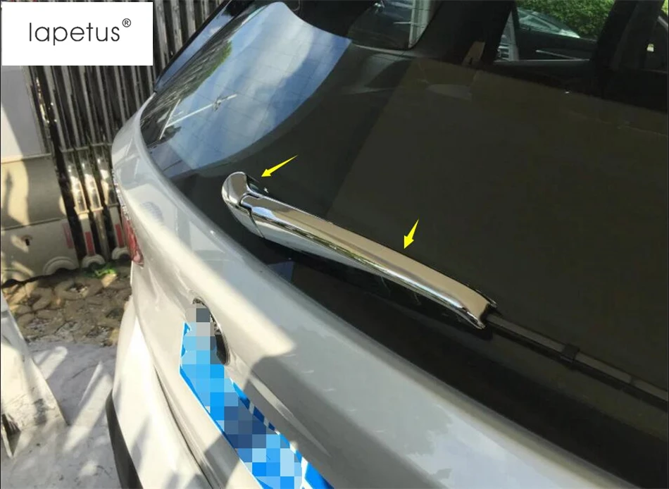 

Lapetus Accessories Fit For BMW X1 F48 2016 2017 2018 2019 Chrome Rear Windshield Window Wiper Decoration Molding Cover Kit Trim