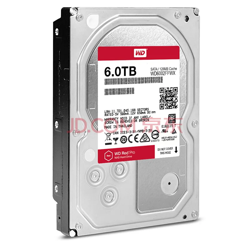  WD RED Pro 6TB disco de almacenamiento de Red 35 ''NAS duro rojo 7200RPM 256M Cache SATA3 HDD 6 Gb/